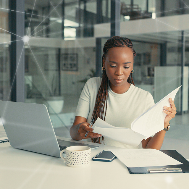 A Woman Comparing Breach Partners