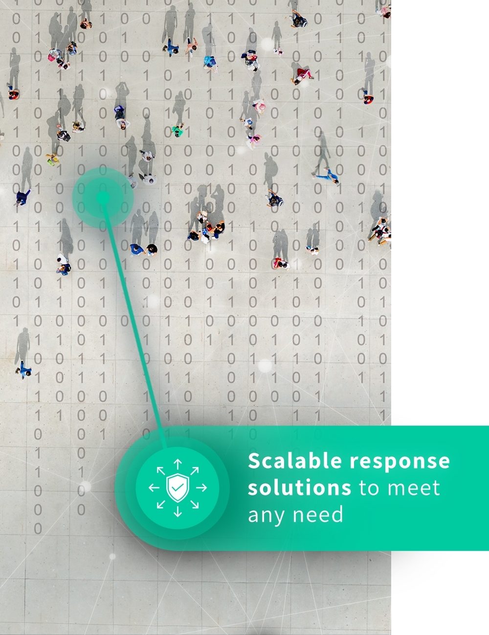 Graphic that says scalable response solutions to meet any need