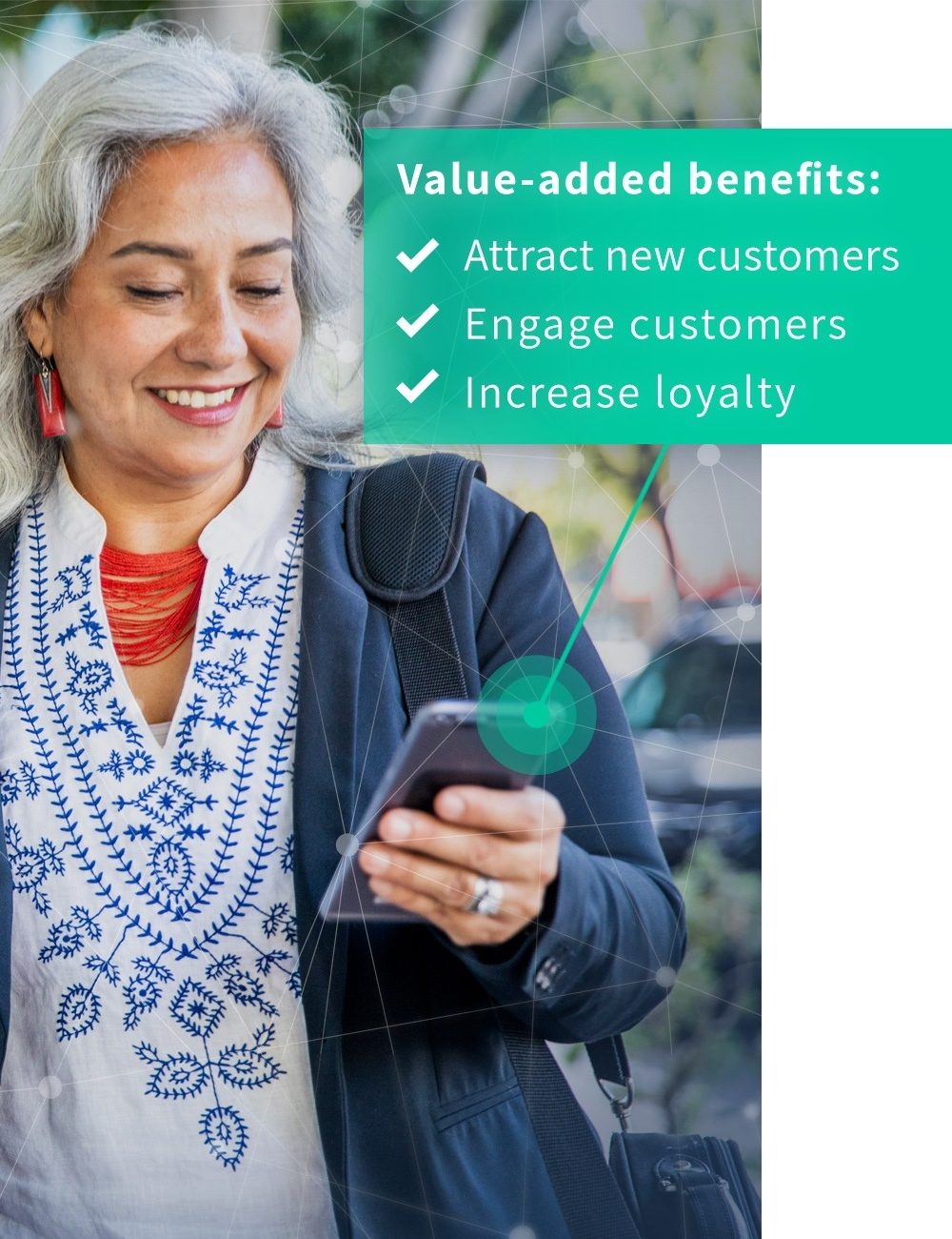 Graphic that says Value-added benefits attract new customers, engage customers and increase loyalty