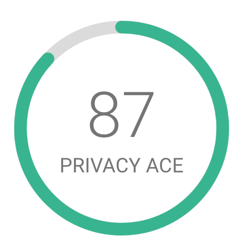 Example of the IDX Privacy Score, a green circle with 
