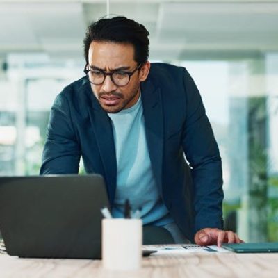 Businessman in office